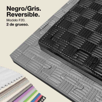 Tappetino puzzle reversibile Kinefis F20 (spessore 20 mm e trama a cinque linee) - Colori: nero-grigio e nero-rosso Tappetino puzzle reversibile Kinefis F20 (spessore 20 mm e trama a cinque linee) - Colori: nero-grigio e nero-rosso